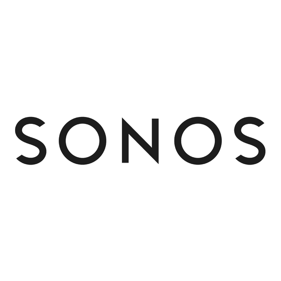 Sonos ZonePlayer ZP100 Product Manual
