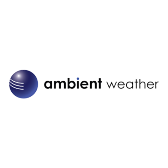 Ambient Weather WS-1950 Manual