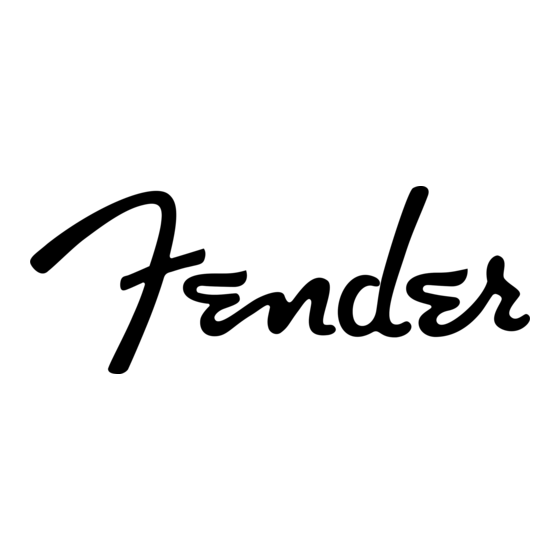 Fender 110-ELC Owner's Manual