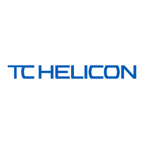 TC-Helicon VOICELIVE PLAY Quick Start Manual