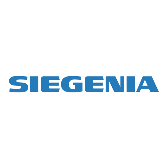 Siegenia GENIUS Operating Instructions Manual