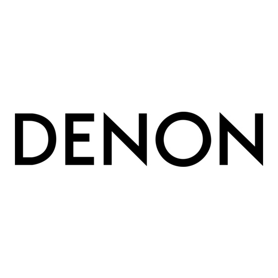 Denon AVP-A1HD Owner's Manual