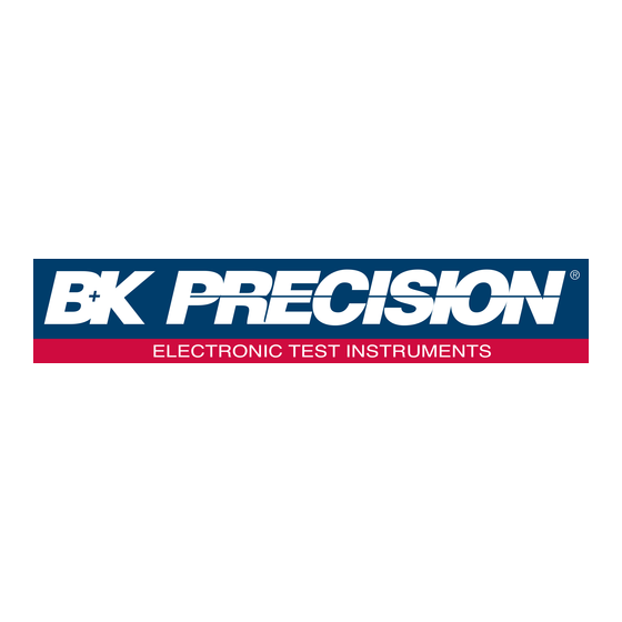BK Precision 1665 Instruction Manual