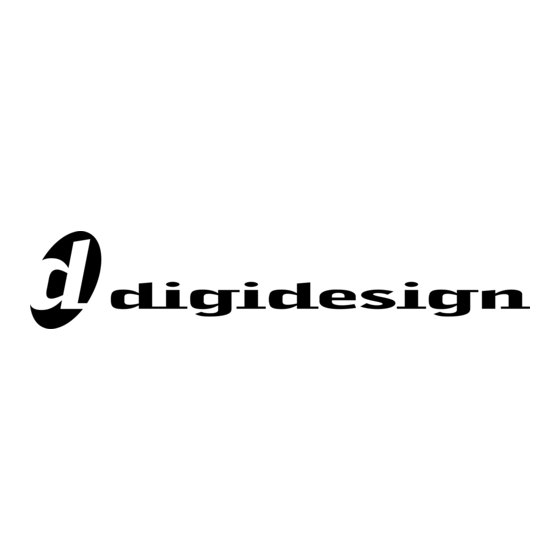 DigiDesign Pro Tools HD Series Manual