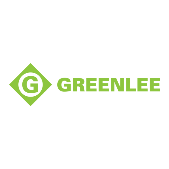 Greenlee SDMM-1 Instruction Manual