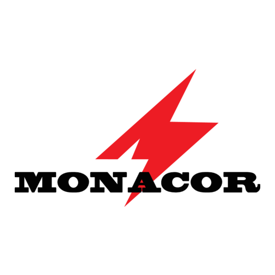 Monacor FGA-30M Quick Start Manual