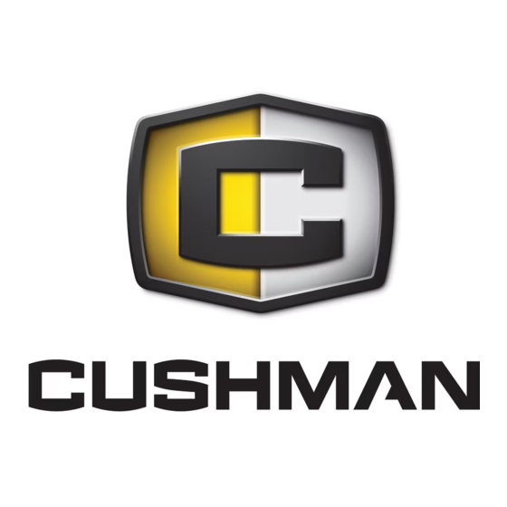 Cushman Truckster XD 2018 Owner's Manual