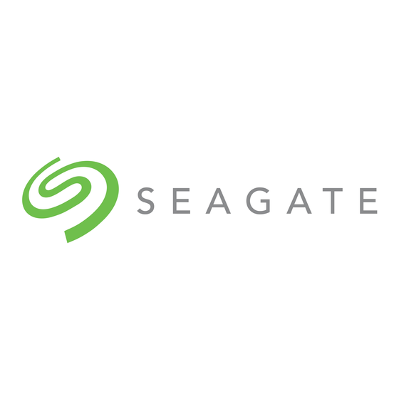 Seagate ST4000DM000 Product Manual