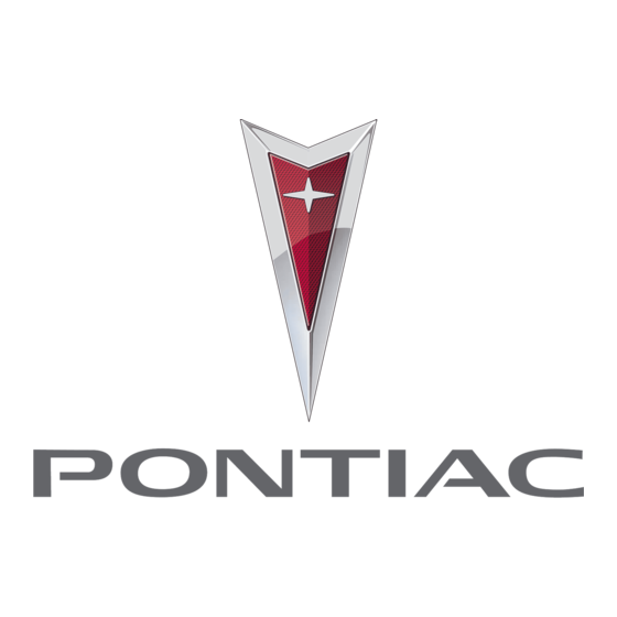 Pontiac 2004 Bonneville Owner's Manual