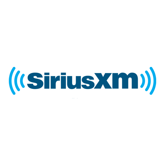 Sirius XM RAdio Edge Quick Start Manual