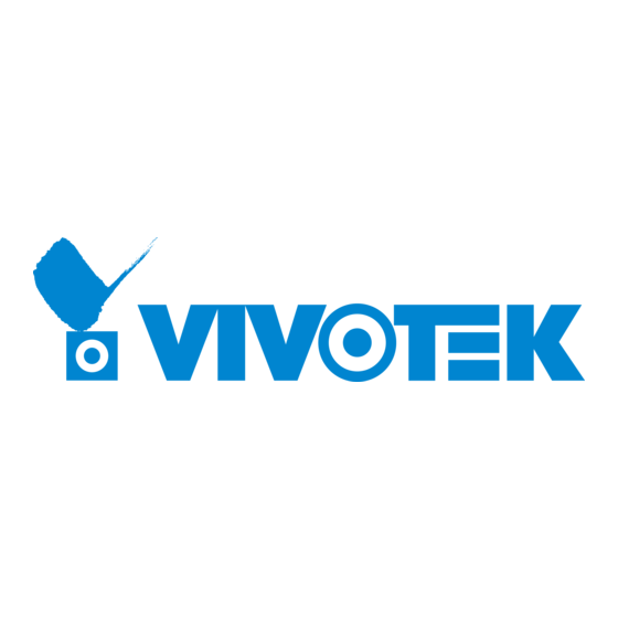 Vivotek IP8161 Quick Installation Manual