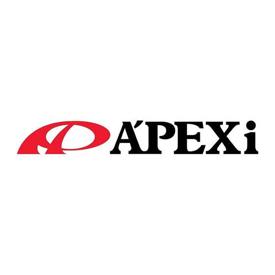 APEXi Super AVC-R Instruction Manual