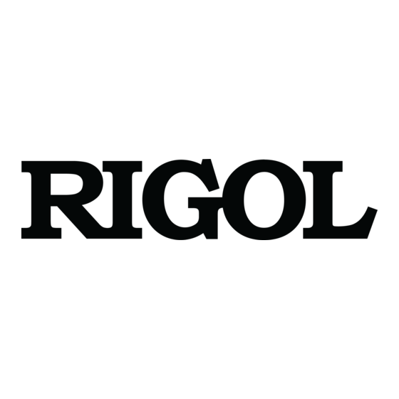 Rigol DS4000E Series Quick Manual
