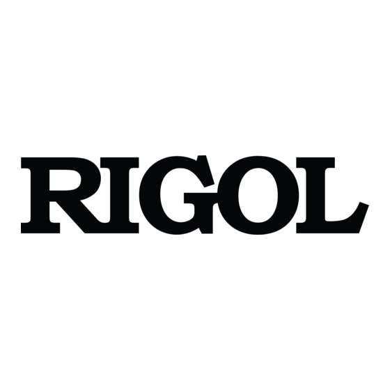 Rigol DS1000E series Performance Verification Manual