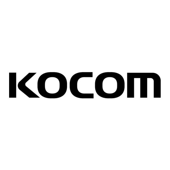 KOCOM KVM-340 Operating & Installation Manual