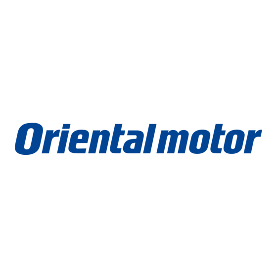 Oriental motor K Series Operating Manual