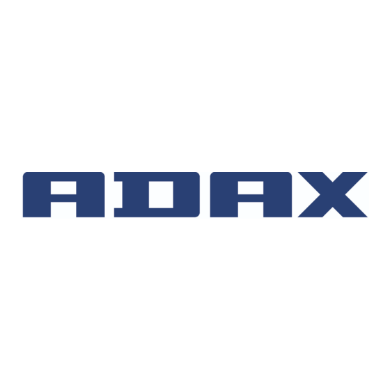 Adax VP9 Instructions For Use
