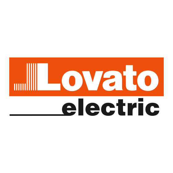 LOVATO ELECTRIC VLB3 Series Quick Manual