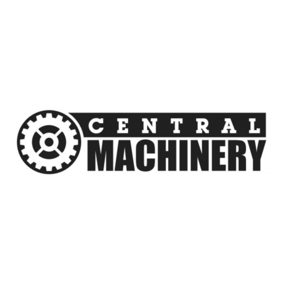 Central Machinery MINI BENCH 4019 Assembly And Operating Instructions Manual