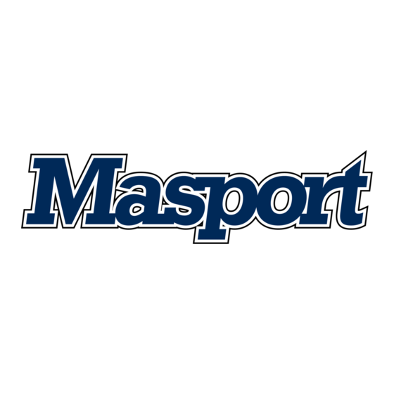 Masport P121-NG Owners & Installation Manual