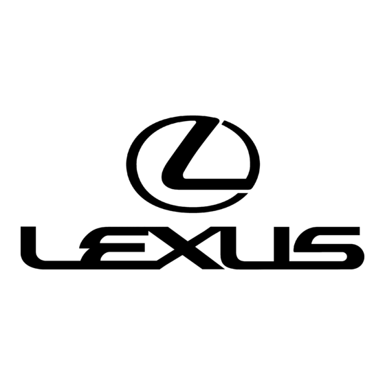 Lexus RX300 2001 Owner's Manual