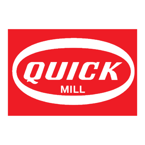Quick MILL 2046 User And Maintenance Manual