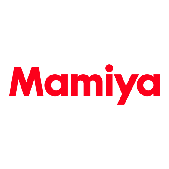 Mamiya RZ67 PROFESSIONAL II D Instructions Manual