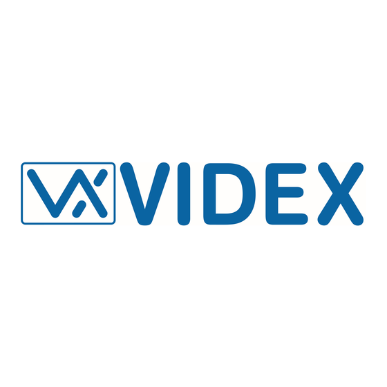 Videx Videoterm Installation And Operation Manual