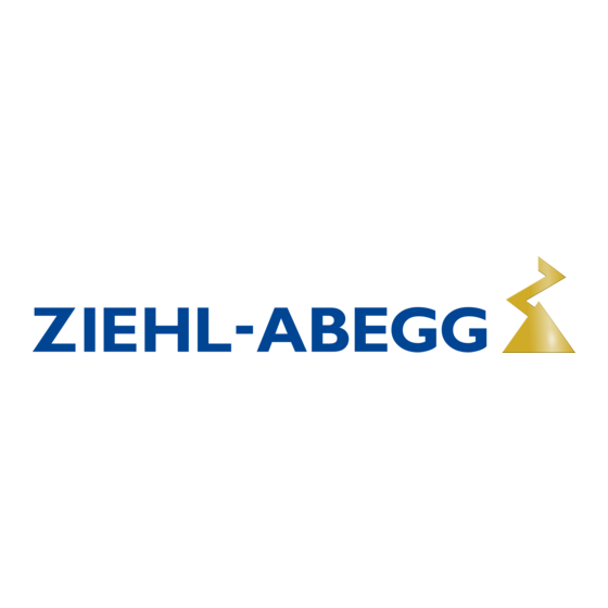 ZIEHL-ABEGG Acontrol PSET6 Operating Instructions Manual