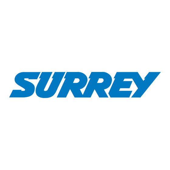 SURREY USA12 Installation And Service Manual