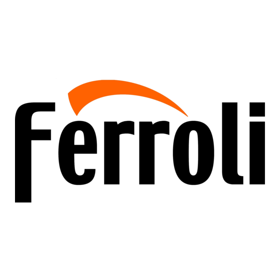 Ferroli 30800013 Installation & User's Instructions