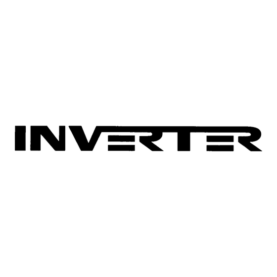 Inverter WVC Series User Manual