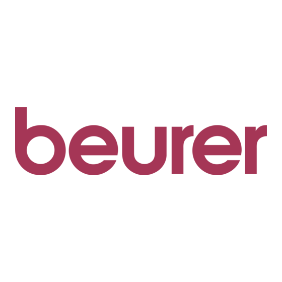 Beurer GS 203 Instructions For Use Manual