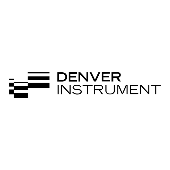 Denver Instrument TB-124 Operation Manual