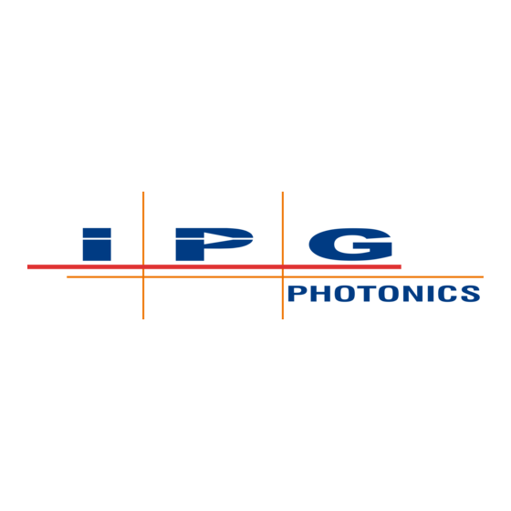 IPG Photonics LightWELD XC Setup Manual