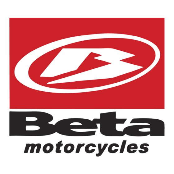 Beta Motorcycles 2016 RR 250 2T Owner's Manual