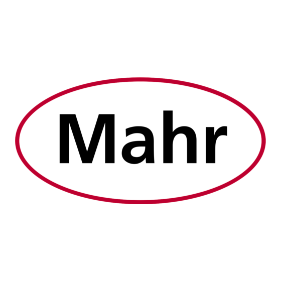 Mahr Multimar 844 S Operating Instructions Manual