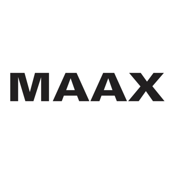 MAAX MANHATTAN Installation Instructions Manual