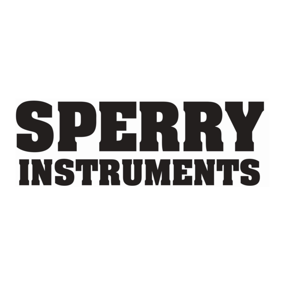 Sperry instruments ET65220T Operating Instructions