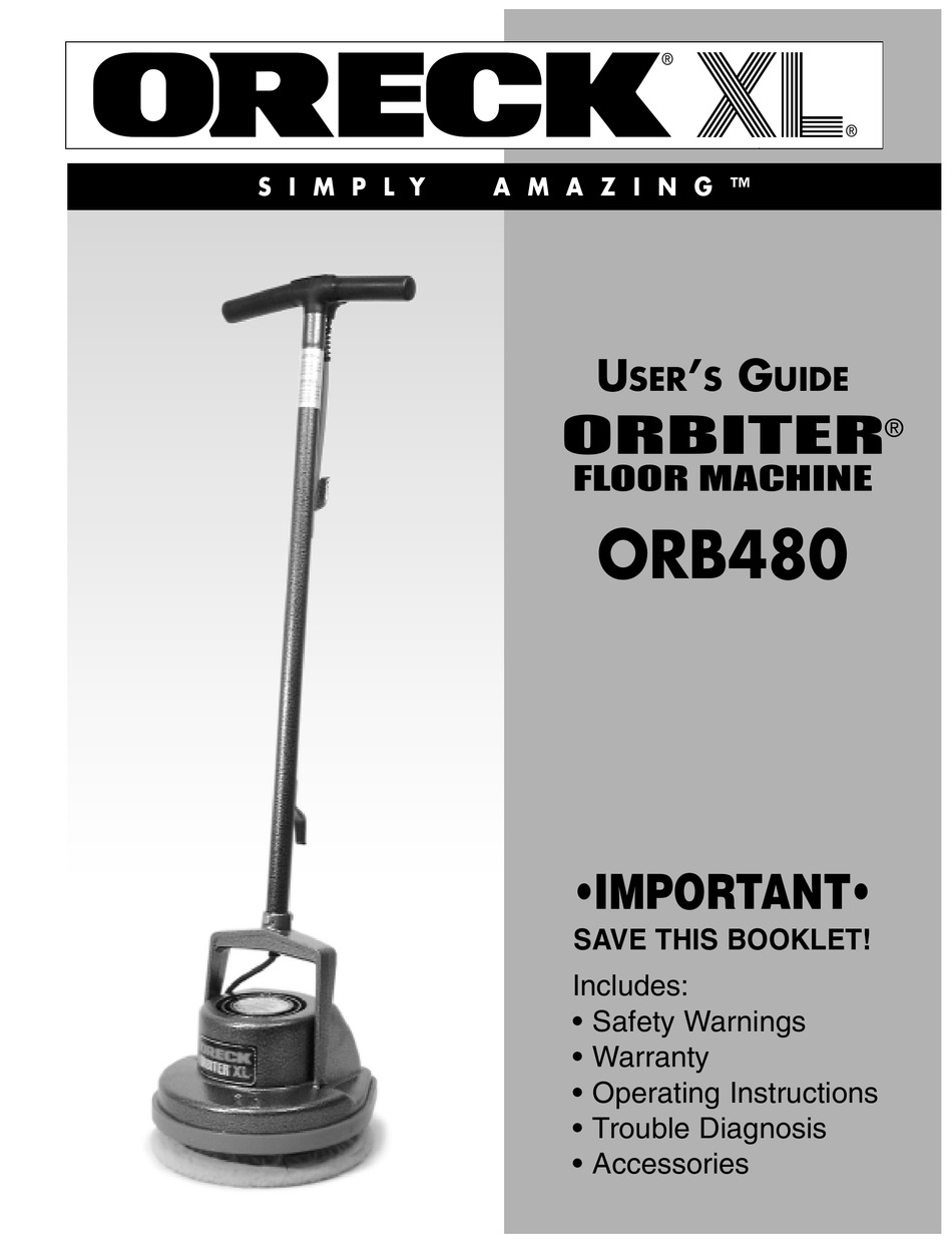 oreck orbiter xl 400 manual oreck orbiter xl 400 manual