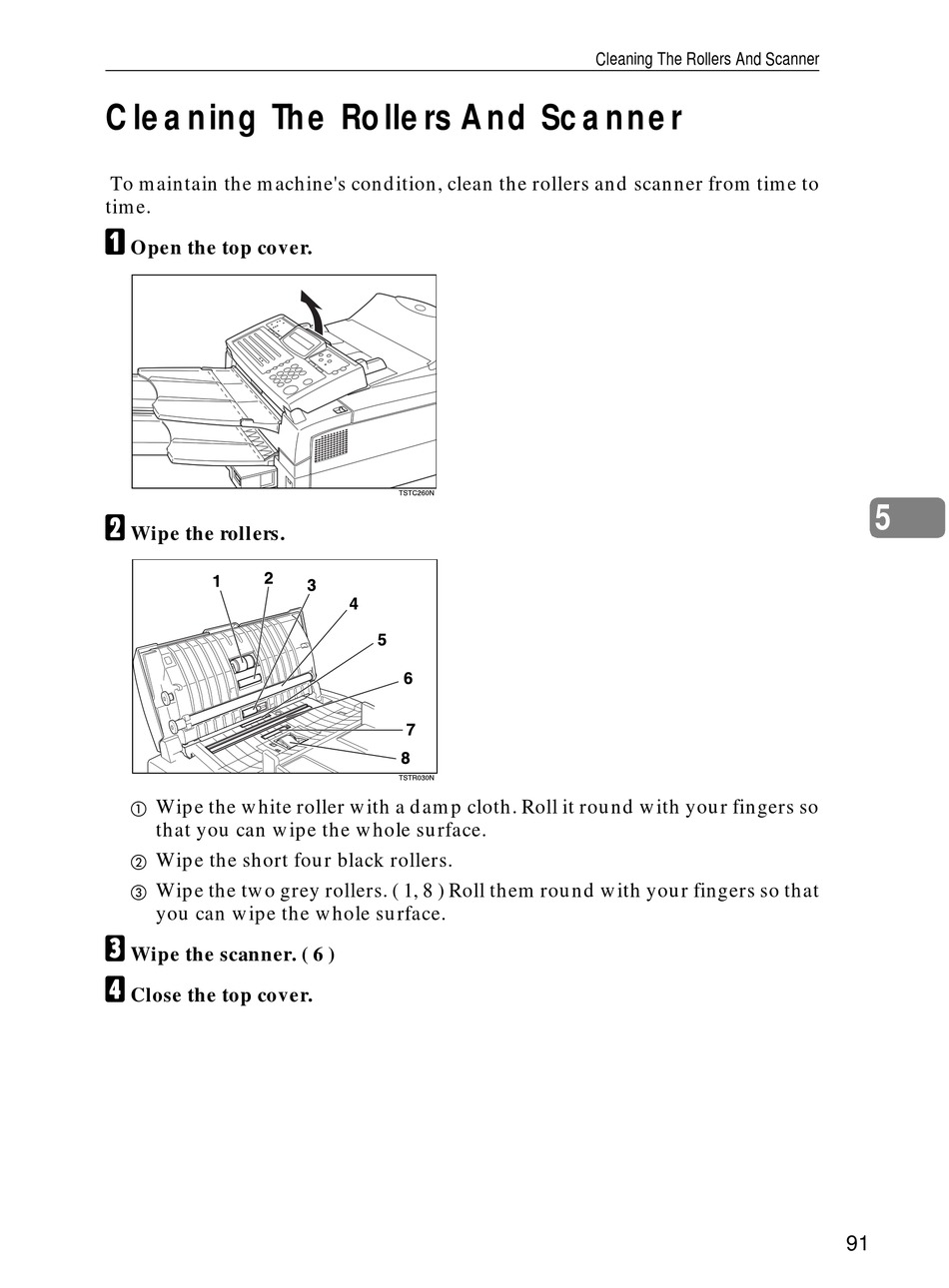 how to clean scanner rollers