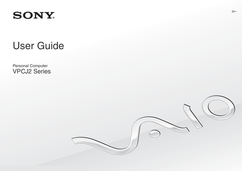 Sony Vaio Vpcj2 Series User Manual Pdf Download Manualslib