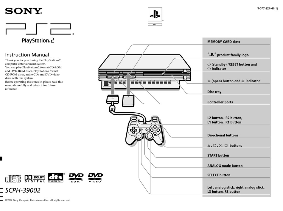 User manual Sony PlayStation 2 (English - 166 pages)
