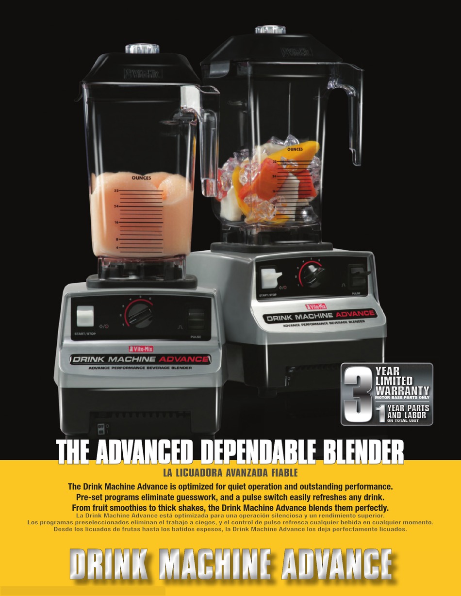VITAMIX DEPENDABLE BLENDER BROCHURE & SPECS Pdf Download ManualsLib