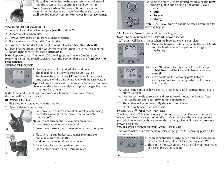 User manual Black & Decker Mill & Brew CM5000BD (English - 56 pages)