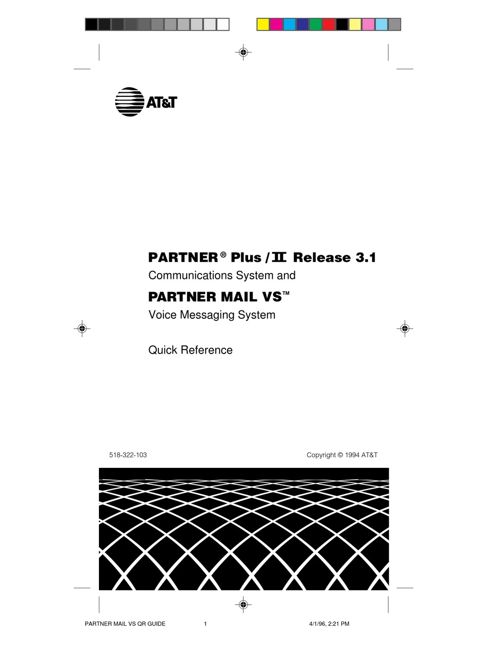 Avaya Partner Phone Manual 18d Programming