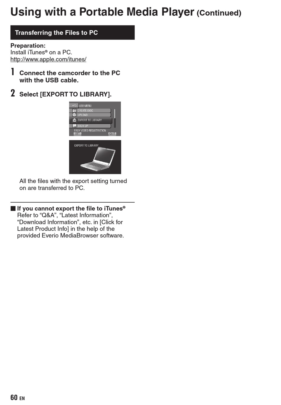 Transferring The Files To Pc Jvc Everio Gz Hd3 Manual Book Page 60 Manualslib Transferring The Files To Pc Jvc Everio Gz Hd3 Manual Book Page 60 Manualslib
