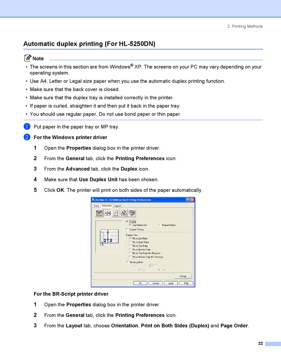Brother HL-5240 User Manual [Page 30 