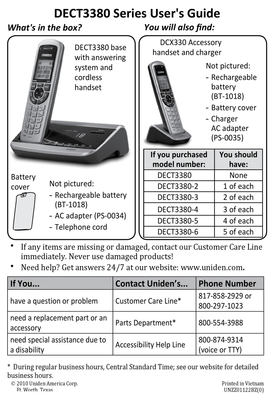 Uniden Dect 6.0 Manual