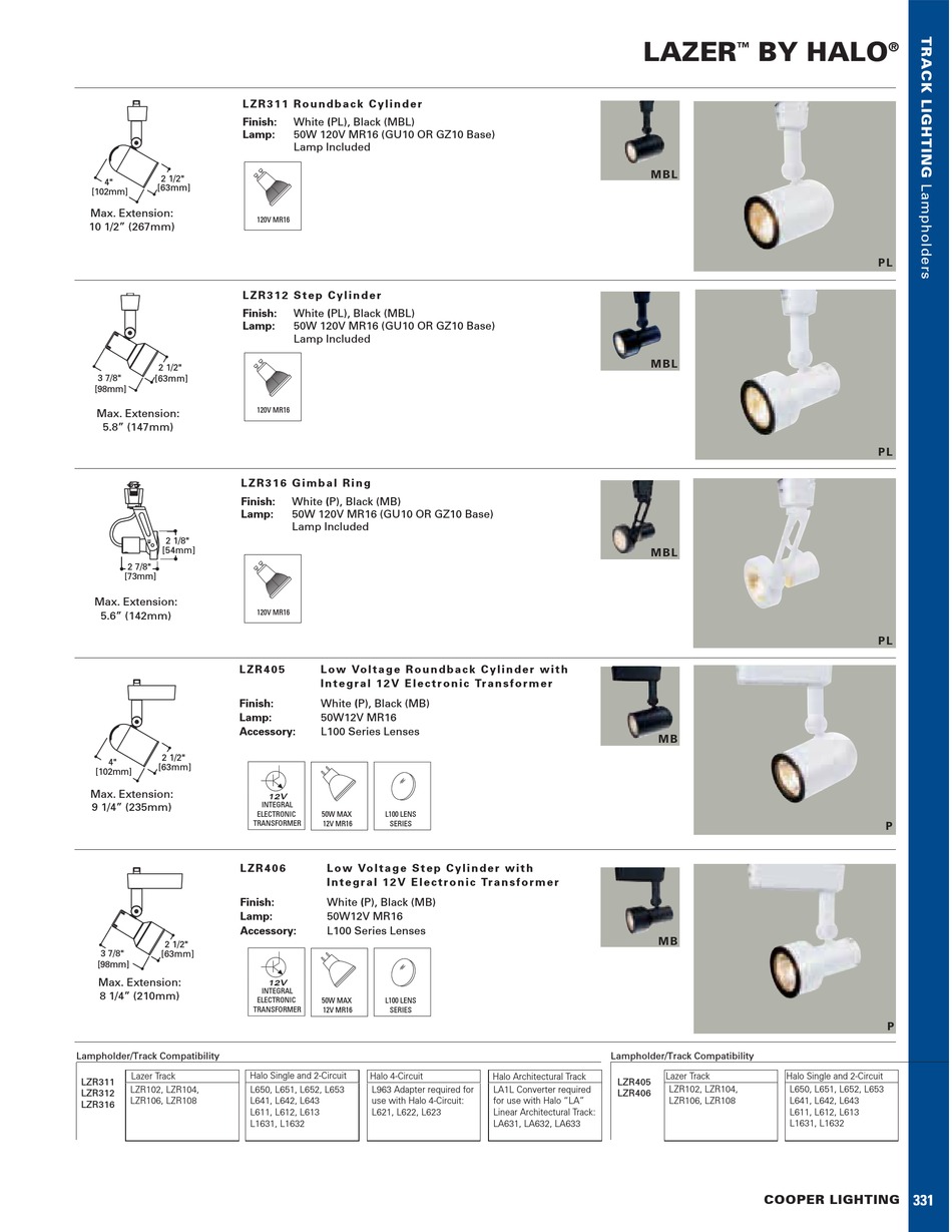 COOPER LIGHTING HALO LZR311 SPECIFICATION SHEET Pdf Download | ManualsLib